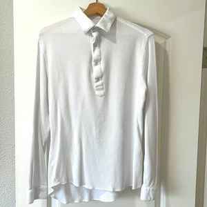 Zara slim mens white polo